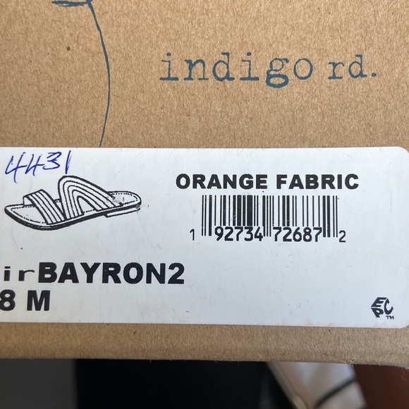 New women’s sandals burnt orange vintage design in 8M - Picture 6 of 6